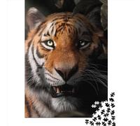 Hiding Tiger 1000 Pieces Jigsaw Puzzles for Adults Creative Rectangular Jigsaw Wooden Puzzles Game Brain Teasers Toy 1000pcs (75x50cm)