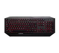 Hiditec | Gaming Keyboard with Cable GK200 | LED Backlit Membrane Gamer Keyboard | Gaming pc keyboard | Aluminum Structure | N-Key Anti-Ghost | Color Black