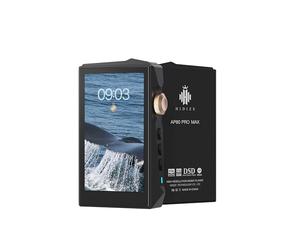 HIDIZS AP80 Pro MAX MP3 Player with Bluetooth 5.1, 2.4G WiFi Hi-Res Streaming Playback, DLNA & AirPlay Wireless, Dual ES9219C DAC Chips Hi-Res Digital Audio Player, 2TB SD Card Exention, Black
