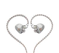 Hidizs MM2 in-Ear Monitors, Hybrid IEM earphones, 6mm Low-Voltage Magneto-Static BM Driver and 10.2mm Dynamic Driver, Magneto Static Hybrid Dual Drivers Hi-Res IEMs with 3 Tuning Valves