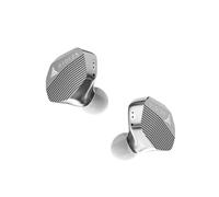 Hidizs MP143 Salt In Ear Monitor, HiFi Wired Earphone, 14.3 mm Planar Magnetic Driver, CNC One-piece Aluminum Alloy Cavity, for Musician, Silver, 4.4 mm