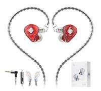 Hidizs MS1-Galaxy Earphones Wired In-ear Monitors IEM, High-Performance Dual Magnetic Circuit Dynamic Driver, 3.5mm Plug, Inline Control Microphone Detachable, 0.78mm 2 Pin Cable
