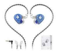 Hidizs MS1-Galaxy Earphones Wired In-ear Monitors IEM, High-Performance Dual Magnetic Circuit Dynamic Driver, 3.5mm Plug, Inline Control Microphone Detachable, 0.78mm 2 Pin Cable