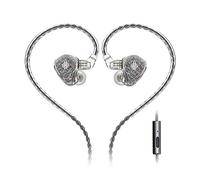 Hidizs MS1-Galaxy In-ear Monitors, IEM Earphones Wired, High-Performance Dual Magnetic Circuit Dynamic Driver, 3.5mm Plug, Inline Control Microphone Detachable, 0.78mm 2 Pin Cable