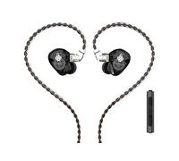 HIDIZS MS1-Rainbow In-Ear Monitors Headphones, Hi Res Wired Earphones, Polymer Diaphragm Hi-Fi IEM Earphones with Detachable Cable 2pin 0.78mm for Android Smartphones and Audio Players (Black)