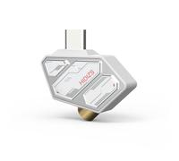 HIDIZS SD2 Portable Headphone Amplifier Type-C to 3.5mm Adapter Dongle DAC Hi-Res Audio Decoder with High Audio Quality,White