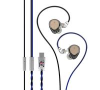 Hidizs ST2 Pro USB-C Earbuds Wired, Dual Magnetic Circuit 10mm Dynamique Drivers in Ear Monitor, ESS ES9218AC Pro DAC Chip, HD Mic, in-Line Control, Tpye-C Headphones DSP, OFC Cable, Black