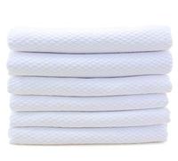 HIDMD Microfibre Polishing Cloths Microfiber Cleaning Towels Lint free for Dishes Glasses Car Windows Mirrors Screen TV Tablets Camera 30X40CM White 6PCS