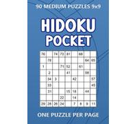 Hidoku Pocket: 90 Medium puzzles 9x9 One Puzzle Per Page (4 x 6 inches in size)