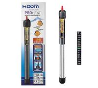 Hidom Aquarium Heater Quartz Glass Submersible Fish Tank - 250w Thermostat Control Pro-Heat HT 8250 - With Stick on Thermometer - Suitable for both fresh and salt water