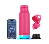 Hidrate Spark PRO 2 - Smart Hydration Bottle with Drink Reminders & Water Tracking, 946ml Stainless Steel - Syncs with Apple Health, Fitbit, Smart Rings & Smart Watches - Bundle Lid - Flamingo