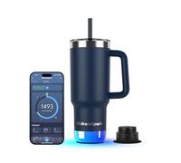 Hidrate Spark PRO 2 - Smart Hydration Tumbler with Drink Reminders & Water Tracking, 887ml Stainless Steel - Syncs with Apple Health, Fitbit, Smart Rings & Smart Watches - Straw Lid - Navy