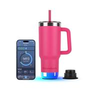 Hidrate Spark PRO 2 - Smart Tumbler with Drink Reminders & Water Tracking, Great Gift Idea for New Year Resolutions - 887ml - Syncs with Apple Health, Fitbit, Smart Rings & Watches - Flamingo