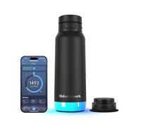 HidrateSpark PRO 2 - Smart Hydration Bottle with Drink Reminders & Water Tracking, 946ml Stainless Steel - Syncs with Apple Health, Fitbit, Smart Rings & Smart Watches - Chug Lid - Black