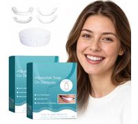 Hidreat 2 Pcs Clip-in Veneers Teeth Set, Snap-On Upper and Lower Cosmetic Veneers, Adjustable Fit for Men and Women, Natural Looking Smile Cover for Daily Wear, Events and Occasions