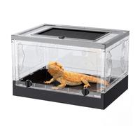 Hidroven 9 Gallon Portable Foldable Reptile Travel Enclosure,17"x12"x10"