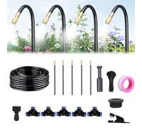 HIDRUO 360° Curved Garden Automatic Irrigation System, Curved Garden Automatic Irrigation System, Smart Sprinkler System, Adjustable Nozzle,for Outdoor Plants (16.4Ft Set (16.4Ft hose + 5 Nozzles))