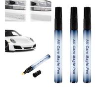 HIDRUO All Cars the Magic Pen, Magic Car Scratch Removal Pen, Auto Paint Scratch Remover, Weatherproof Touch up Paint Pen, Quick Fix for Scratches and Damage, Easy to Use, Fits All Car Colors (3 PCS)