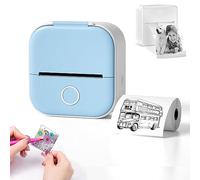 HIDRUO Doodle Dash Printer, Note Buddy Doodle Dash, Inkless Sticker Printer, Fast Printing Portable Mini Thermal Printer for Learning Assistance, Study Notes, Memo, Fun, Work, Journals (Blue)
