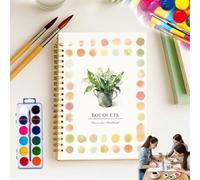 HIDRUO Hugs Garden Watercolor Books, Hugs Gardens Watercolor, Watercolors Workbook, Water Coloring Book, Watercolors Paint Set, Beginner-Friendly Watercolors Workbooks (Bouquet Watercolor Book)