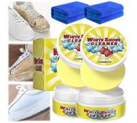 HIDRUO Olite White Shoes Cleaner, Multifunctional Rinse-Free Olite White Shoes Cleaner Cream with Sponge (2Pcs)
