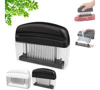 HIDRUO Professional Spring-Loaded Meat Tenderizer, Meat Tenderizer Machine, 2026 Meat Tenderizer Tool with 48 Stainless Steel Sharp Needle Blades, Handheld Blade Tenderizer for Meat Steak (Black)