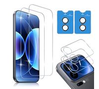 HidWee Compatible with Xiaomi 17 Pro Max 5G Screen Protector, 2 Pieces Flexible Film and 2 Tempered Glass External Screen and 2 Protective Camera, HD Bubble Free