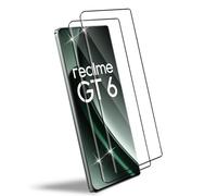 HidWee For Realme GT 6/GT 6T 5G Screen Protector, 2 Pieces 3D Tempered Glass Screen Protector 9H Hardness, Tempered Glass, HD Clear Safety Glass, Anti-Scratch Film Protectors