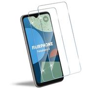 HidWee Screen Protector Compatible with Fairphone 4 5G Screen Protector | Pack of 2 protective glass for tempered glass, 9H hardness, transparent, HD clear, anti-scratch, bubble-free, case compatible