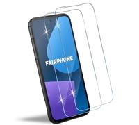 HidWee Screen Protector Compatible with Fairphone 5 5G for Tempered Glass, Pack of 2 9H Hardness Protective Glass, HD Clear Screen Protector, Anti-Bubble Tempered Glass Protection, Anti-Scratch Screen