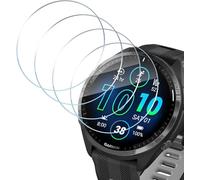 HidWee Screen Protector Compatible with Garmin Forerunner 965 for Tempered Glass, Pack of 4 HD Clear Protective Glass, Shockproof, Scratch-Resistant, Anti-Bubble Screen Protector, 9H Hardness Glass