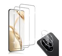 HidWee Screen Protector Compatible with Honor 200 5G for Tempered Glass, Pack of 2 3D Protective Glass & 2 Camera Protective Film, 9H Hardness Anti-Scratch Screen Protector, HD Anti-Bubble Tempered