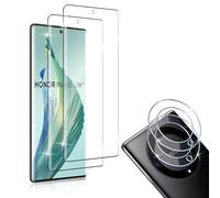 HidWee Screen Protector Compatible with Honor Magic 5 Lite 5G for Tempered Glass, Pack of 2 3D Protective Glass & 2 Camera Protective Film, 9H Hardness Anti-Scratch Tempered Glass Protection Glass, HD