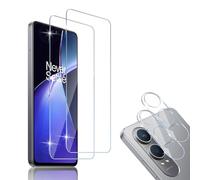 HidWee Screen Protector Compatible with OnePlus Nord CE4 Lite 5G Screen Protector, 2 Pieces Each Tempered Glass Screen Protectors and Camera Lens Protectors, 9H Hardness HD Clear Anti-Scratch