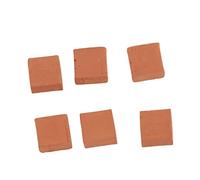 Hidyliu 1:16 Scale Mini Red Brick Stones for Dollhouse Decoration, 100PCS High-Density Clay, Perfect for Fairy Gardens