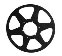 Hidyliu 1/4 10.5 Inch Empty Tape Reel Aluminum Alloy for Studer 6 Hole Design Replacement for Tape Players (Black)