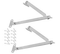 Hidyliu 10pcs Cabinet Cupboard Lid Flap Stay Support Metal Strut for Convenient Storage Solutions