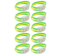 Hidyliu 10PCS National Flag Glow Bracelets, Comfortable Silicone Cheer Wristbands for 2022 World Football Match, Bright and Luminous for Day and Night Use (110.06)