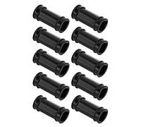 Hidyliu 10pcs Plastic Chicken Drinking Connector Durable Feeding Accessory for Livestock Poultry Black Size 7.3x3.5cm (Black)