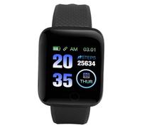 Hidyliu 116 Plus Smart Inch TFT Color Screen IP67 Activity Tracker with Bluetooth Message Reminder for iOS 9.0 5.0 (Black)