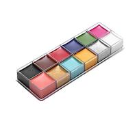 Hidyliu 12 Colors Grease Paint for Dramatic Face Body Makeup for Halloween Theatrical Looks 90g