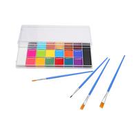 Hidyliu 20 Colors Face Body Paint Oil Palette Set Easy to Use for School Carnivals and Theatrical Performances