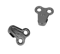 Hidyliu 20 Pack Alloy Boot Lace Hooks Rivet Accessories for Outdoor Shoelaces and Projects with Resistance (Wrap-around style)