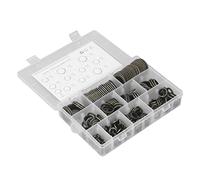 Hidyliu 230 Pcs Oil Seal Washer Assortment Kit Self Centered Durable Rubber Gaskets for High Temperature Applications Metal Mixed Sizes