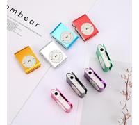 Hidyliu 3.5mm USB MP3 Player Compact Clip with Rechargeable Battery for Music On-The-Go - Mini Size 4.3**1.4CM (b)