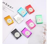 Hidyliu 3.5mm USB MP3 Player Compact Clip with Rechargeable Battery for Music On-The-Go - Mini Size 4.3**1.4CM (c)
