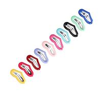 Hidyliu 50 Pcs Mixed Color Mini Snap Hair Clips Heart Shaped for Rabbits and Chinchillas Grooming and Styling