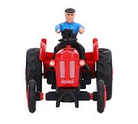 Hidyliu Alloy Farm Tractor Toy Engaging Simulation Model for Kids Learning Over 3 Years Old (Red)