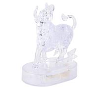 Hidyliu Assembly Jigsaw Puzzle Toy with Light-Up Base, 6 Pcs Building Blocks for Children Age 8+, Educational Fun Activity (Taurus)