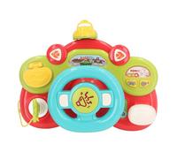 Hidyliu Baby Steering Wheel Toy with Multifuntional Lighting Effects for Educational Musical Playtime At Home and Outdoors (A)